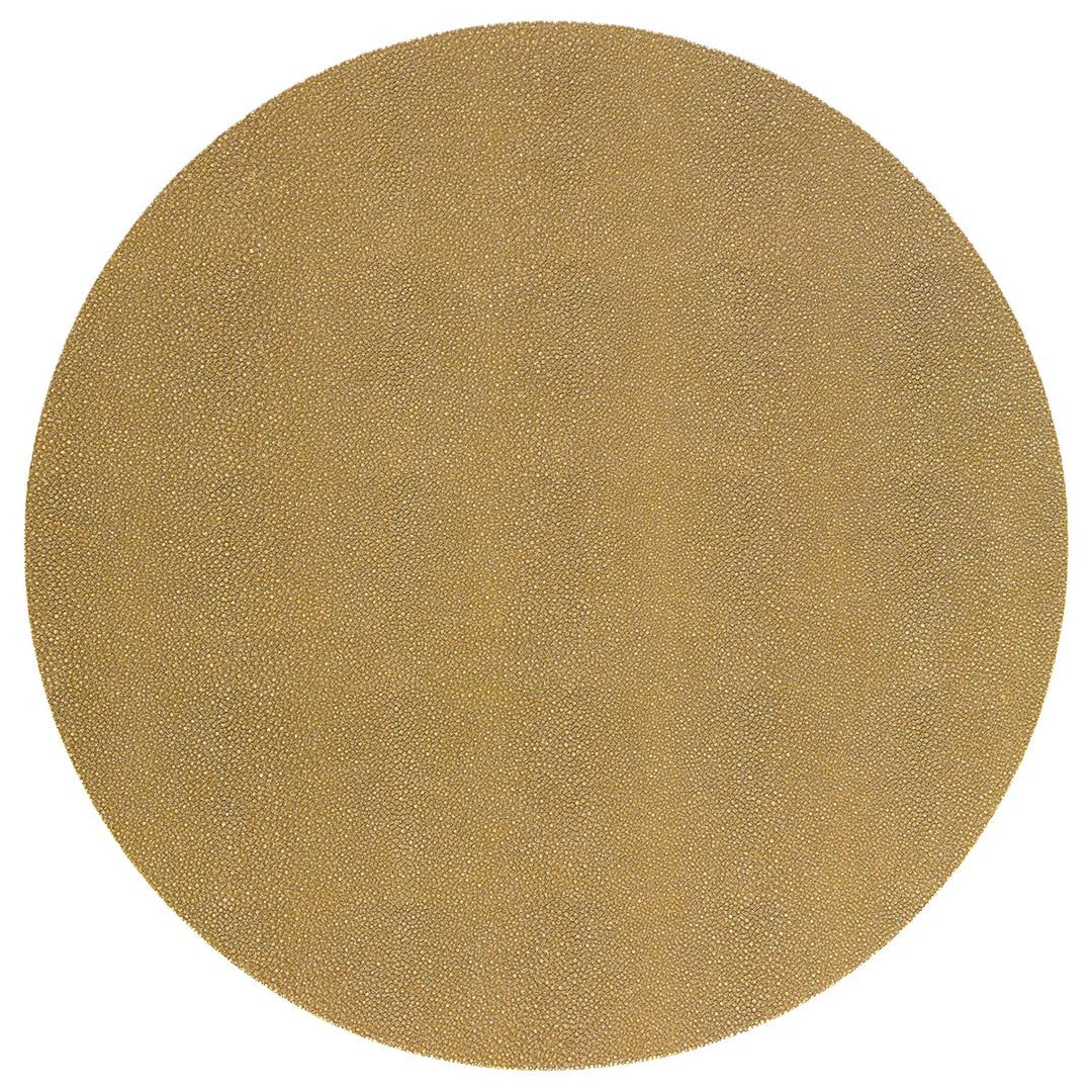 Gold Stingray Metallic Round Placemats - Set of 4