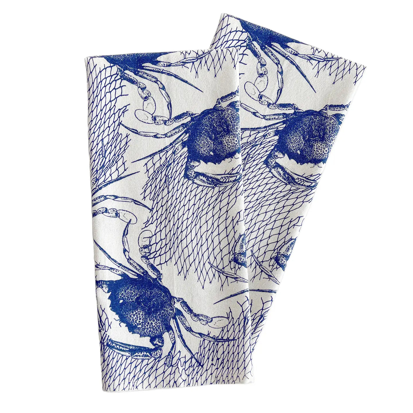 Crabs & Net Dish Towels - Set of 2