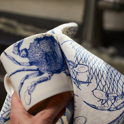 Crabs & Net Dish Towels - Set of 2