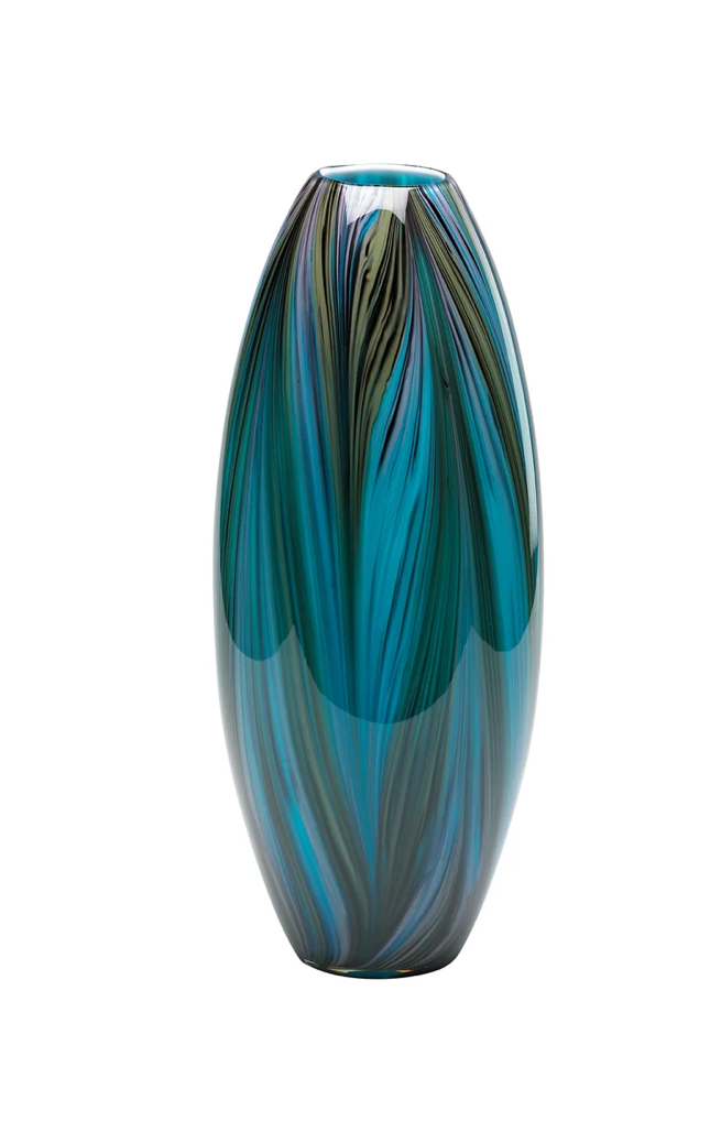 Peacock Feather Vase