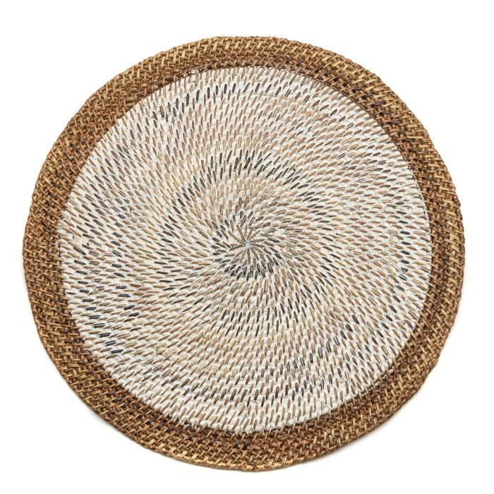Shaded Rattan Placemat - Set of 4