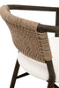 Juxtaposition Accent Chair - Matte Brown Oak