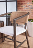 Juxtaposition Accent Chair - Matte Brown Oak