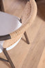 Juxtaposition Accent Chair - Matte Brown Oak