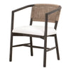 Juxtaposition Accent Chair - Matte Brown Oak