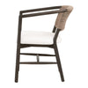 Juxtaposition Accent Chair - Matte Brown Oak
