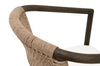 Juxtaposition Accent Chair - Matte Brown Oak