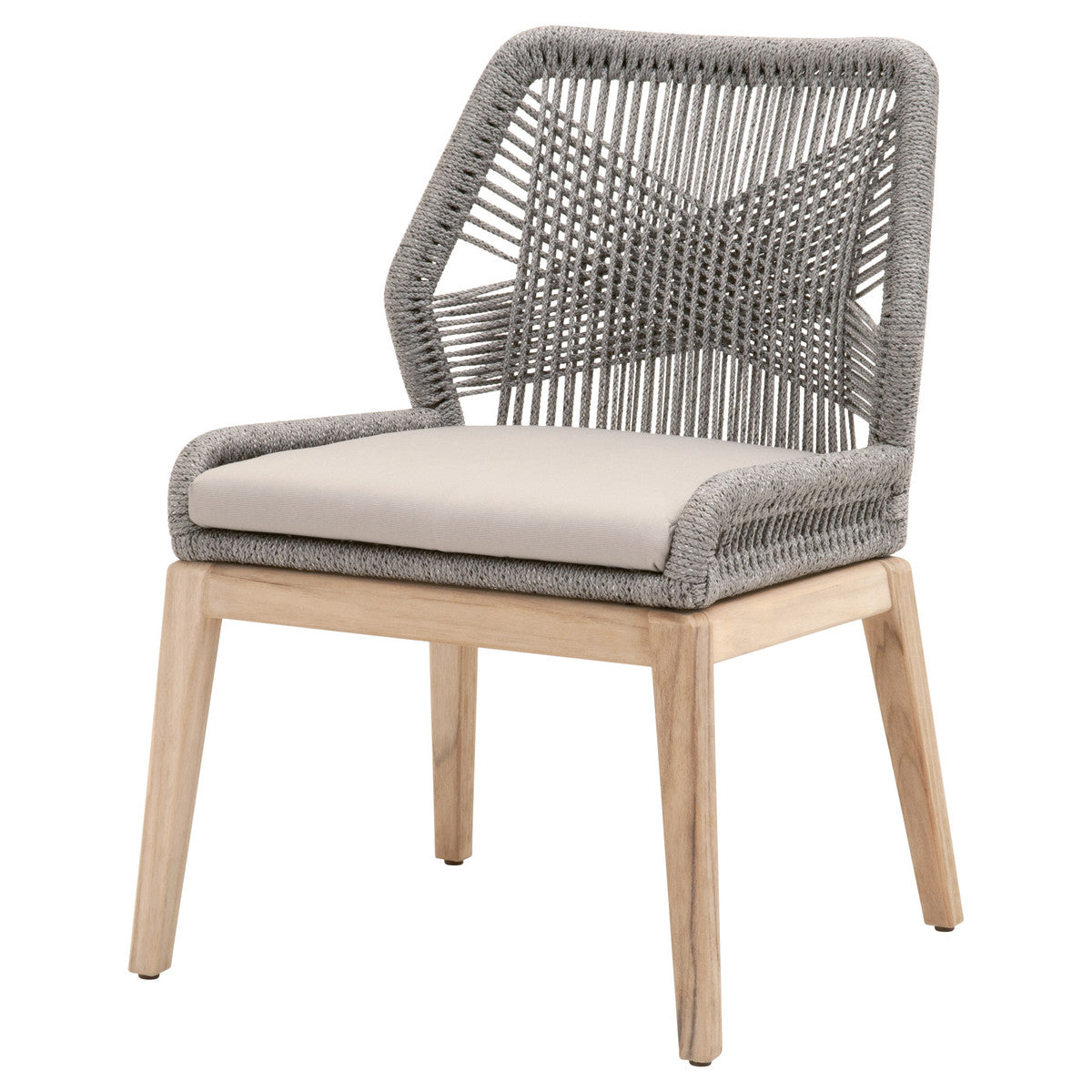 Lilian Outdoor Dining Chair - Set of 2 - Smoke Grey