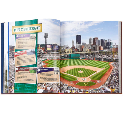 Ballparks Past & Present - Leather Bound
