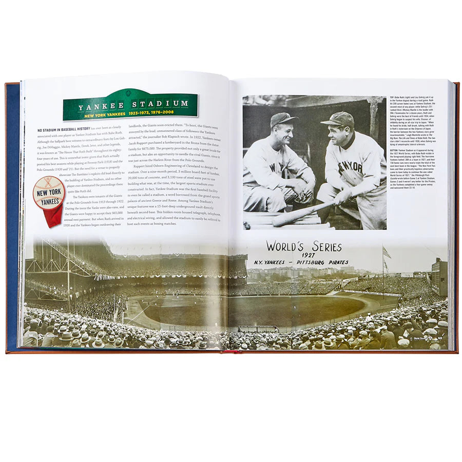 Ballparks Past & Present - Leather Bound