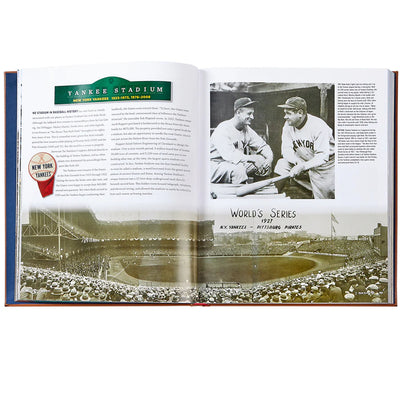 Ballparks Past & Present - Leather Bound