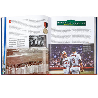 Ballparks Past & Present - Leather Bound
