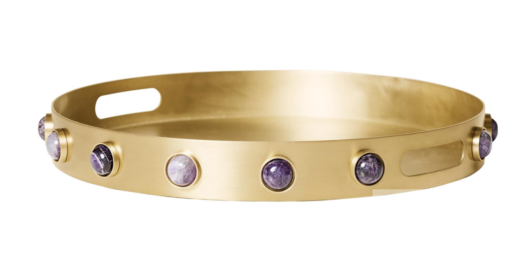 Pandora Semi-Precious Stone Brass Tray
