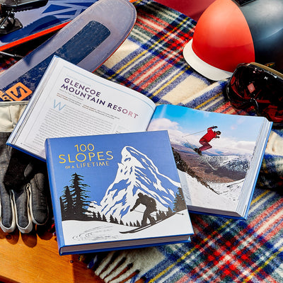 100 Slopes of a Lifetime Coffee Table Book - Leather