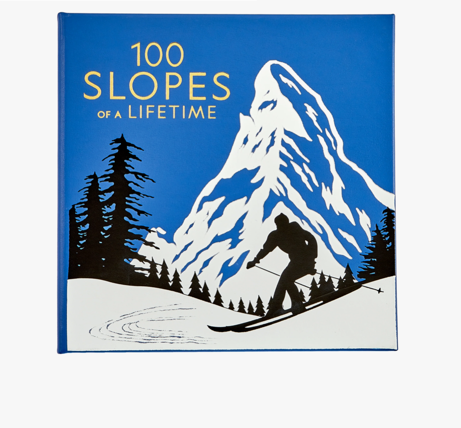 100 Slopes of a Lifetime Coffee Table Book - Leather