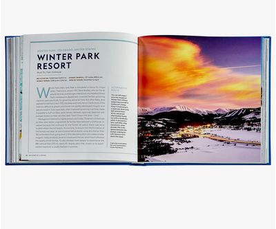100 Slopes of a Lifetime Coffee Table Book - Leather