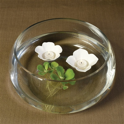 Hibiscus Floating Tealight Holders- Set of 4