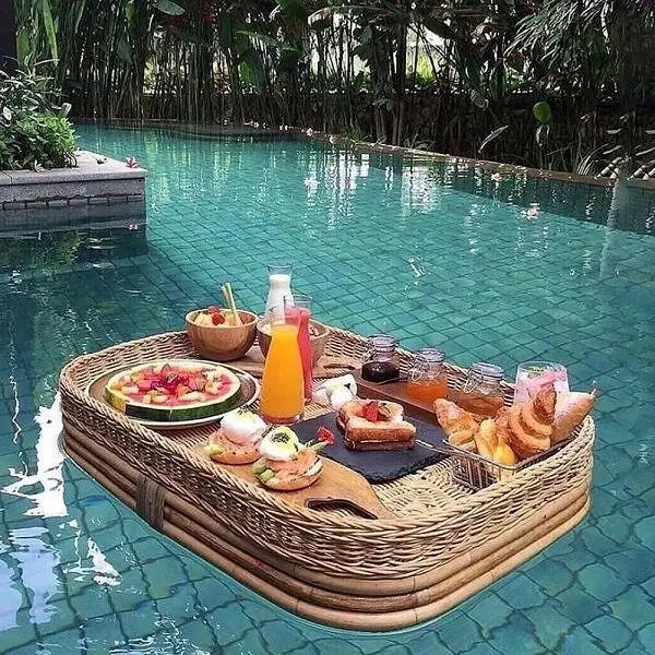 Rattan Floating Tray