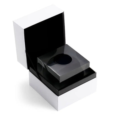 Midnight Bud Acrylic Block Black Vase - Black