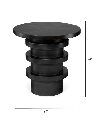 Revere Side Table in Charcoal