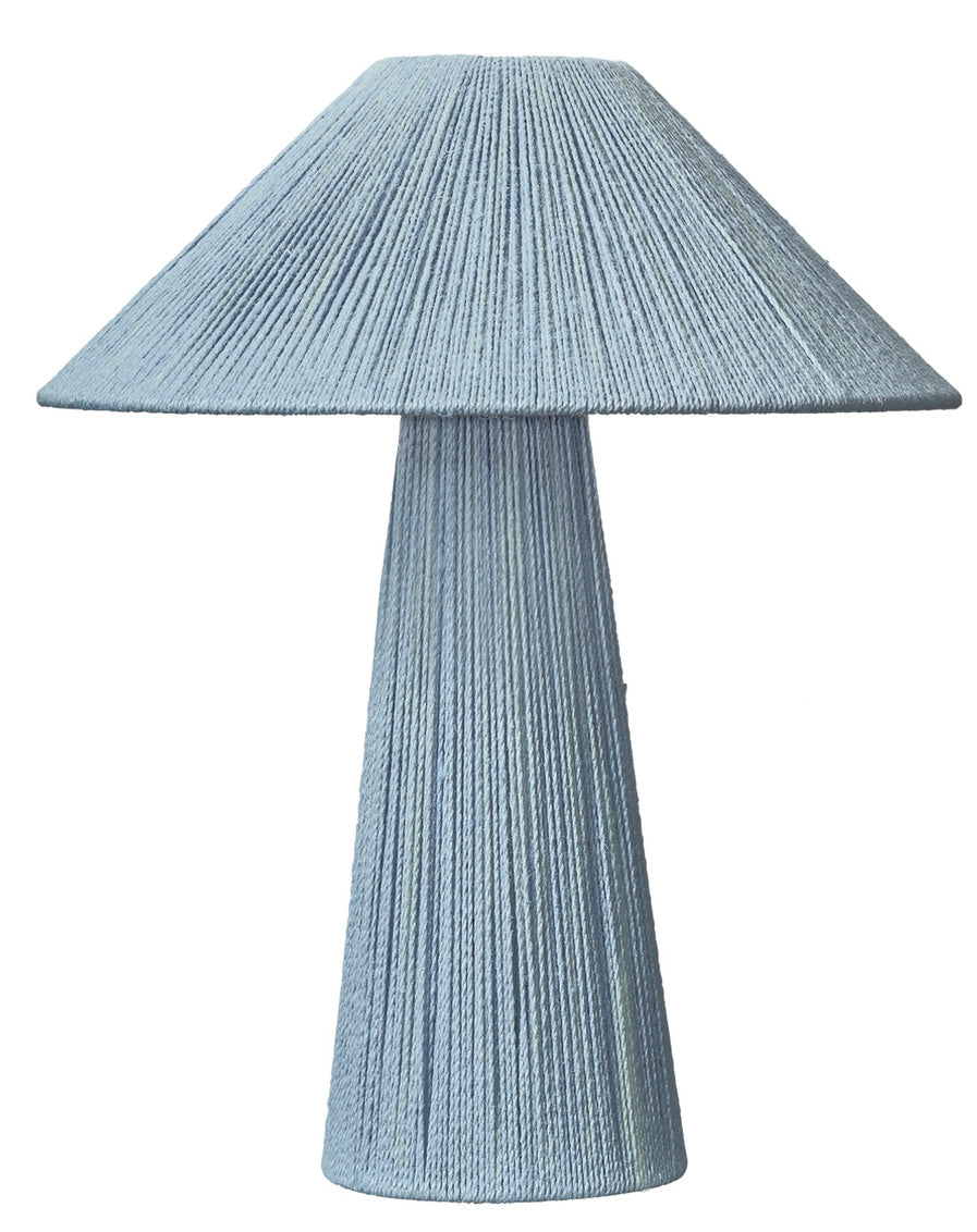 Sundowner Tapered Jute Table Lamp - Blue
