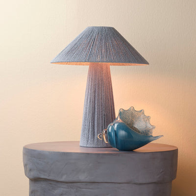 Sundowner Tapered Jute Table Lamp - Blue