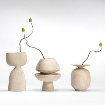 Bali Organic Style Ceramic Vase