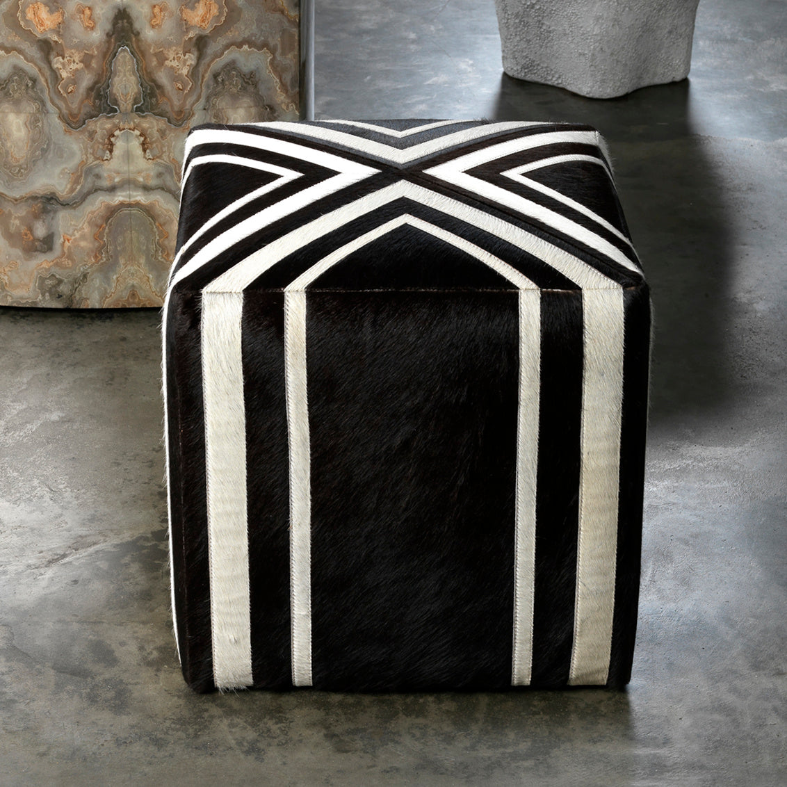 Cape Town Hide Ottoman