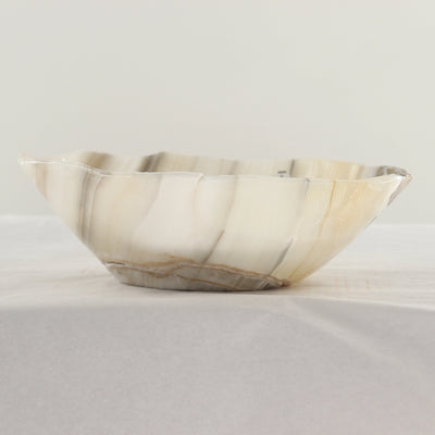 Cream Lines Onyx Bowl