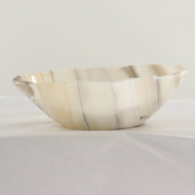 Cream Lines Onyx Bowl