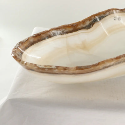Sienna Trim Onyx Canoe Bowl
