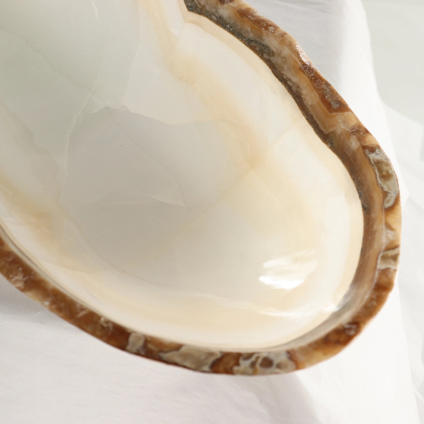 Sienna Trim Onyx Canoe Bowl