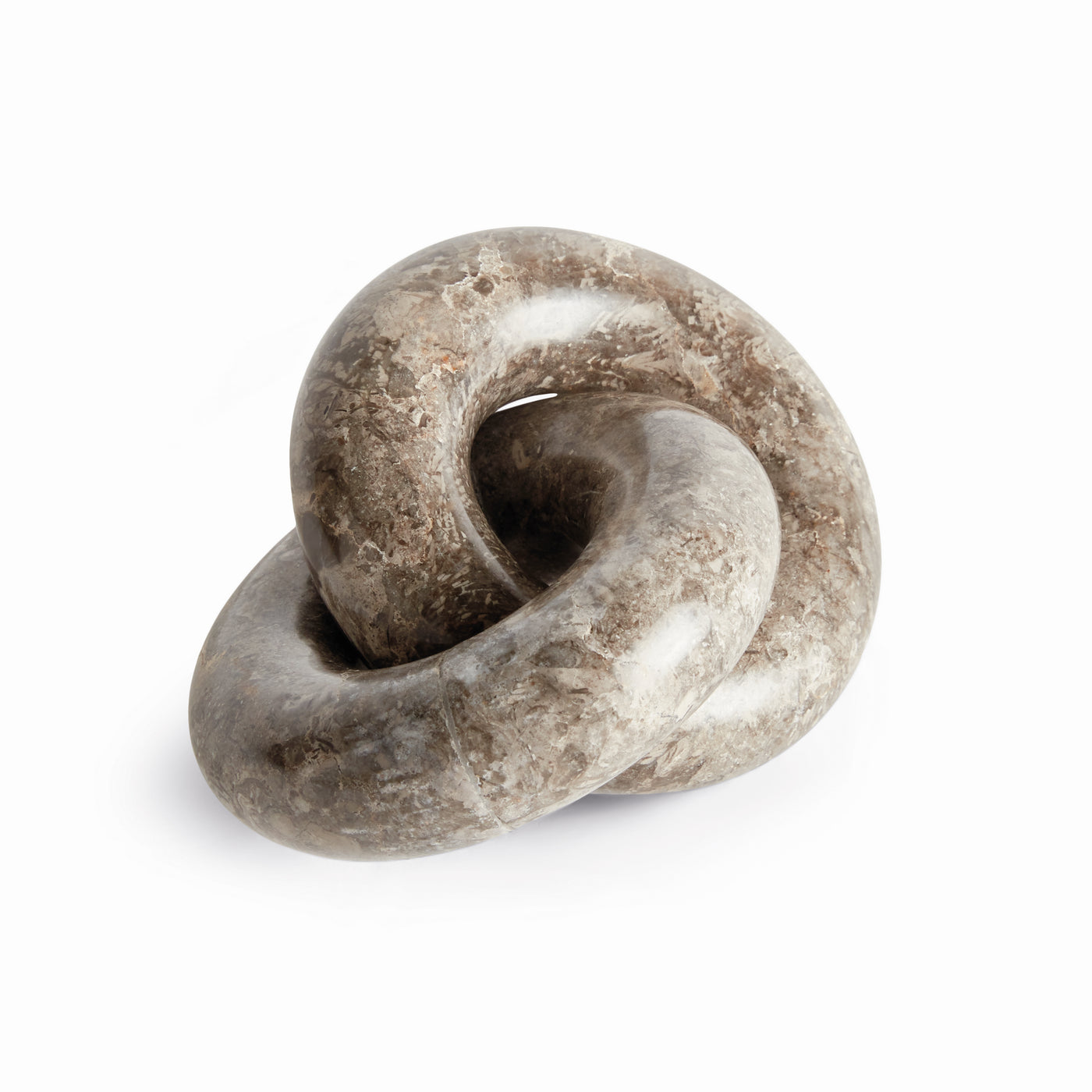 LINKED MARBLE RINGS SCULPTURE