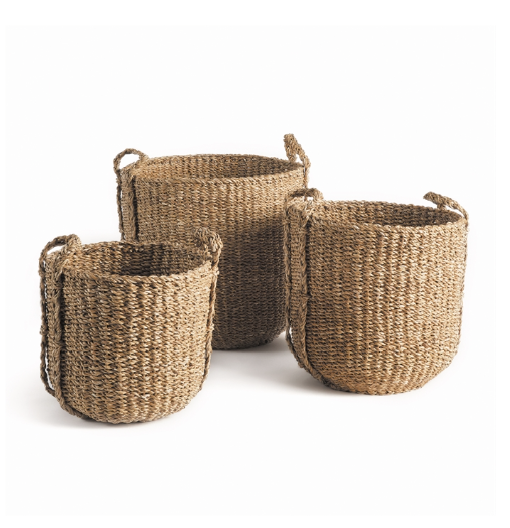 Seagrass Round Baskets - Set of 3