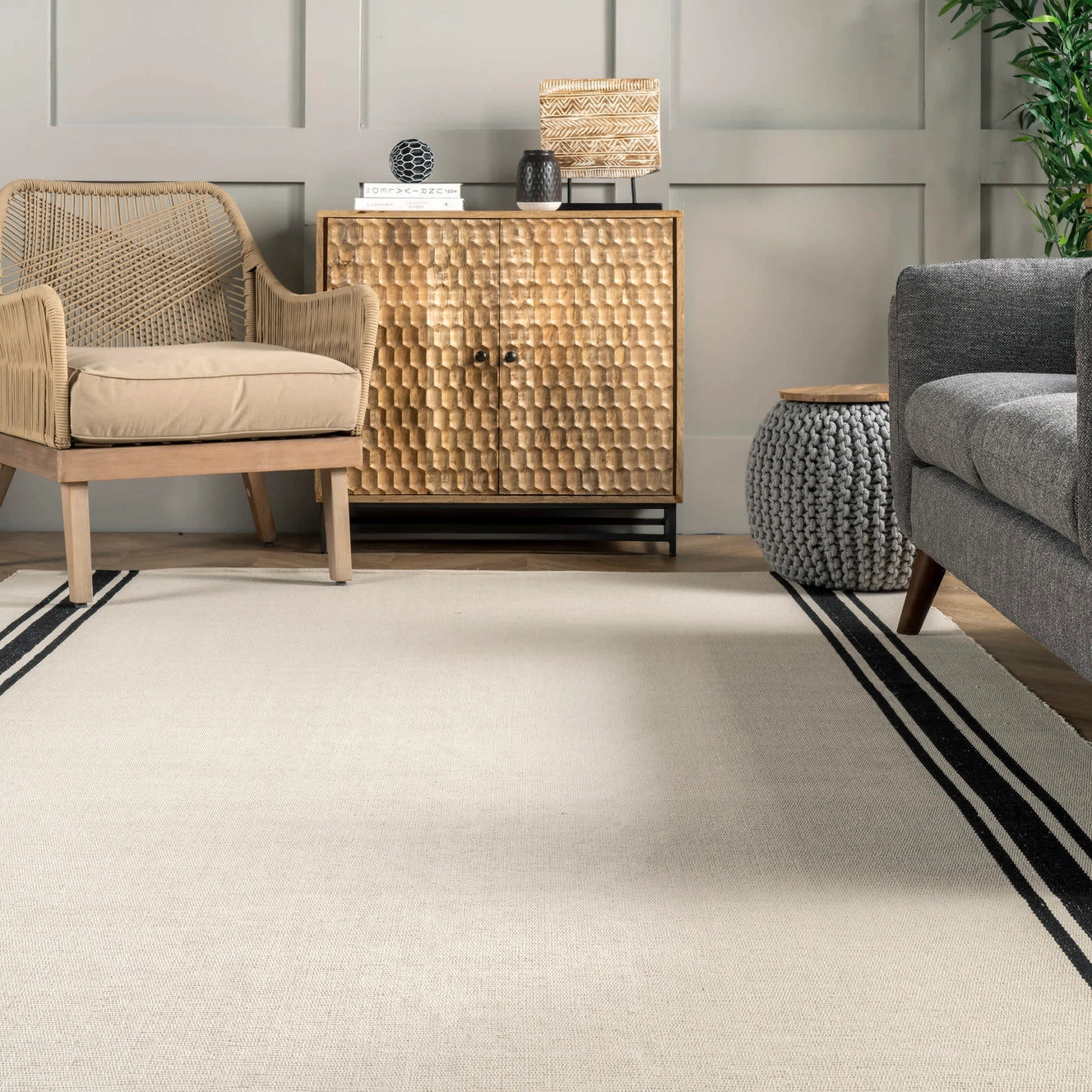 Chester Cotton Flatware Area Rug