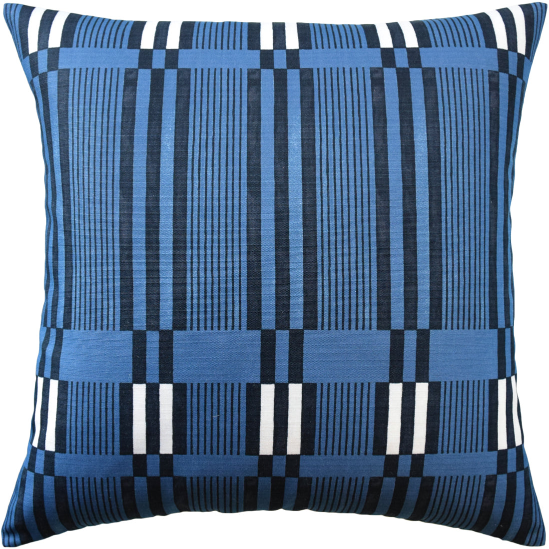 Navy Stripes Pillow - Indoor/ Outdoor