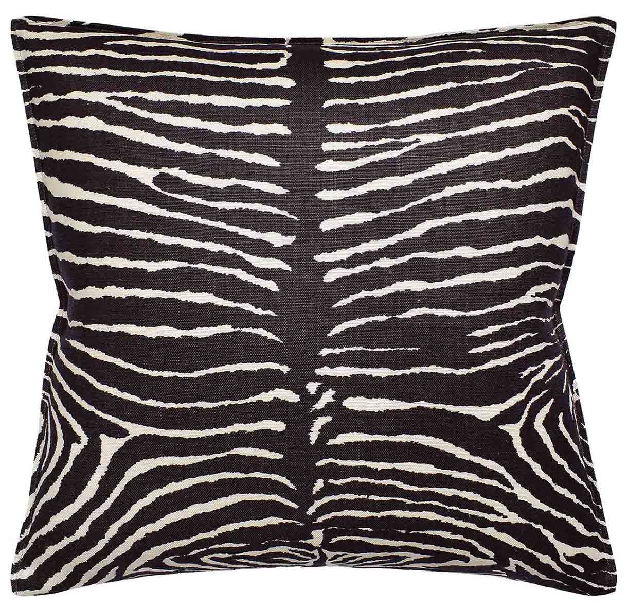 Chocolate Zebre 22" Accent Pillow
