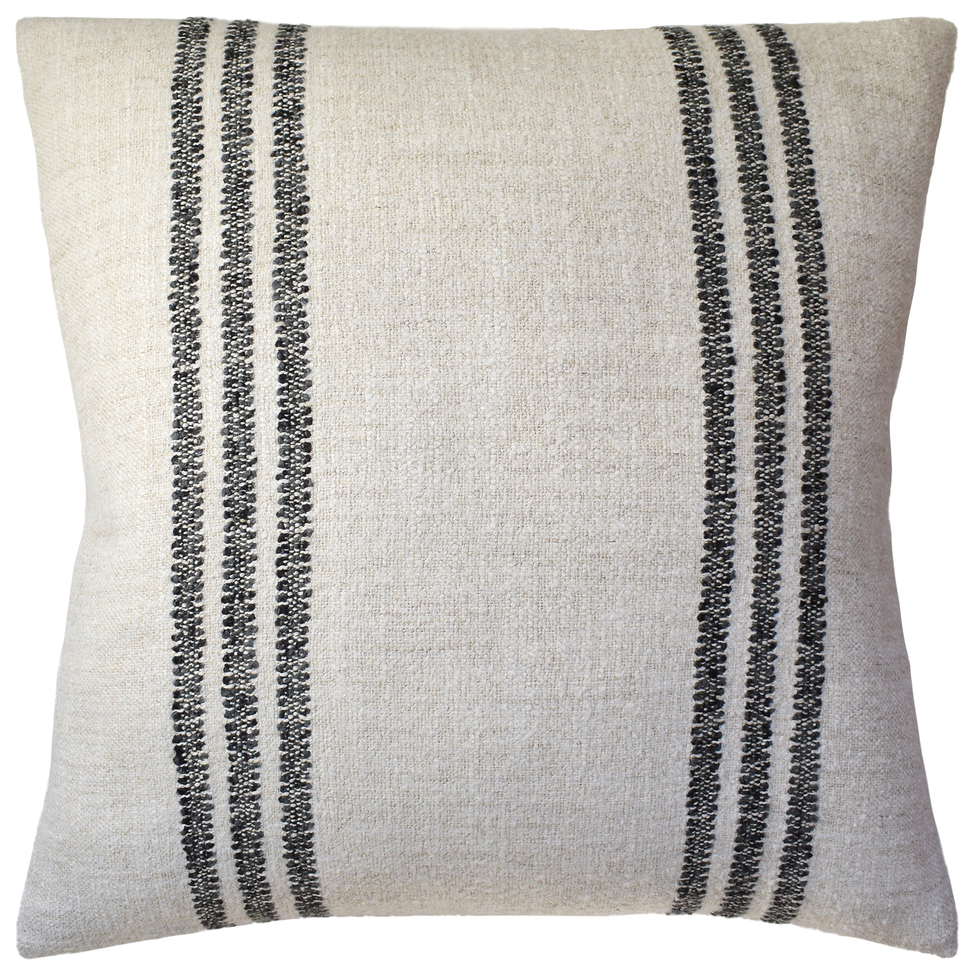 Karina Stripe Pillow - Charcoal