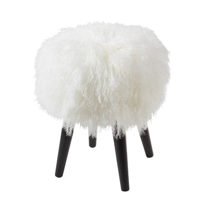 Mongolian Lamb Fur Stool