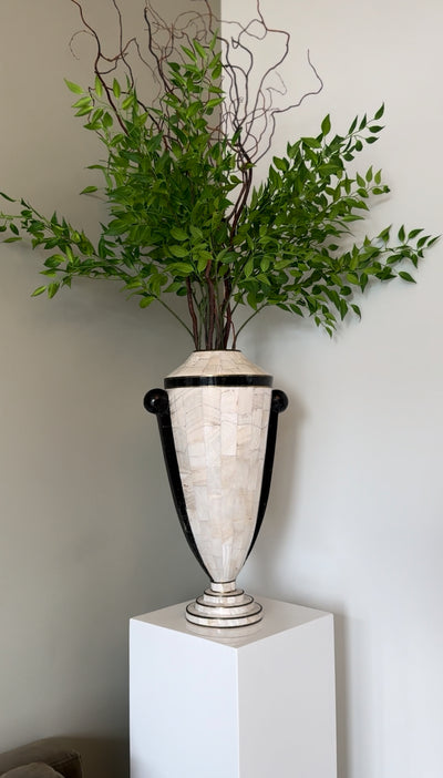 43" Ruscus Lifelike Leaf Stem - Set of 6