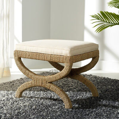 Audrey Sea Grass Ottoman