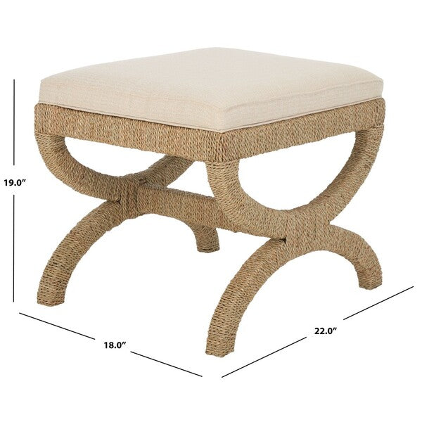 Audrey Sea Grass Ottoman