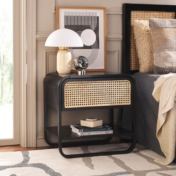Yamila Nightstand - Black