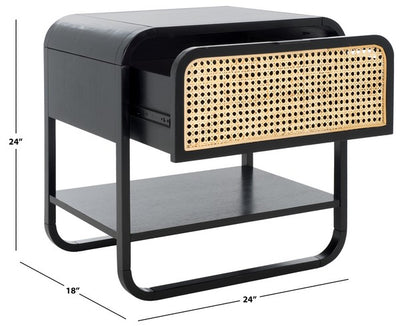 Yamila Nightstand - Black