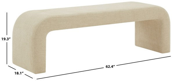 Crystal Upholstered Bench