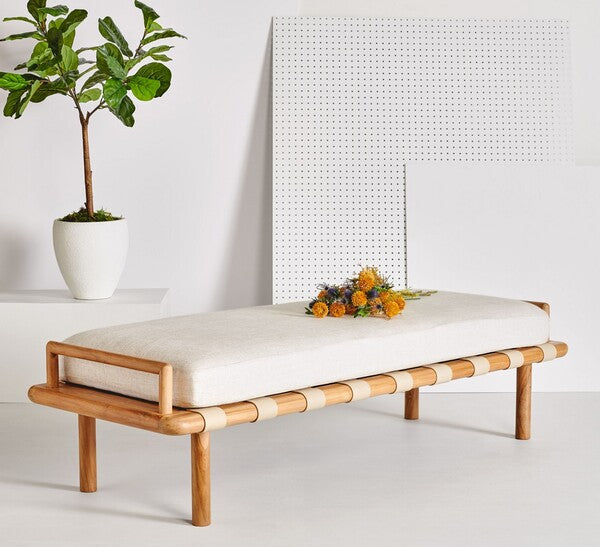 Claribel Teak Bench - Natural