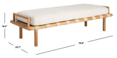 Claribel Teak Bench - Natural