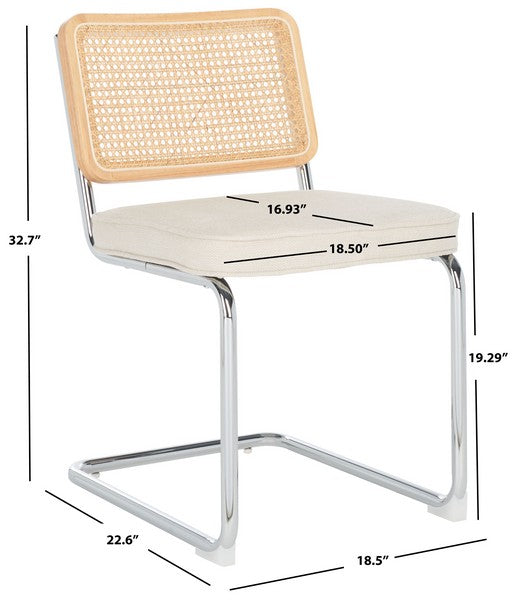 Coralina Dining Chair - Set of 2 - Cream