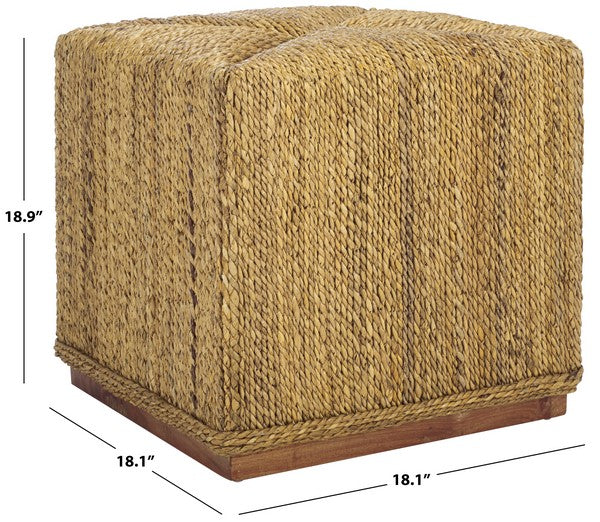 Daya Woven Abaca Ottoman