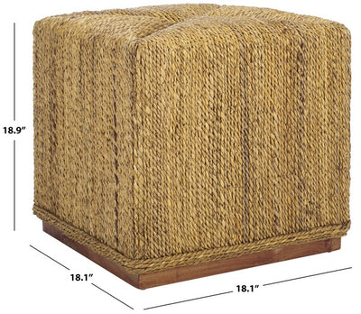 Daya Woven Abaca Ottoman